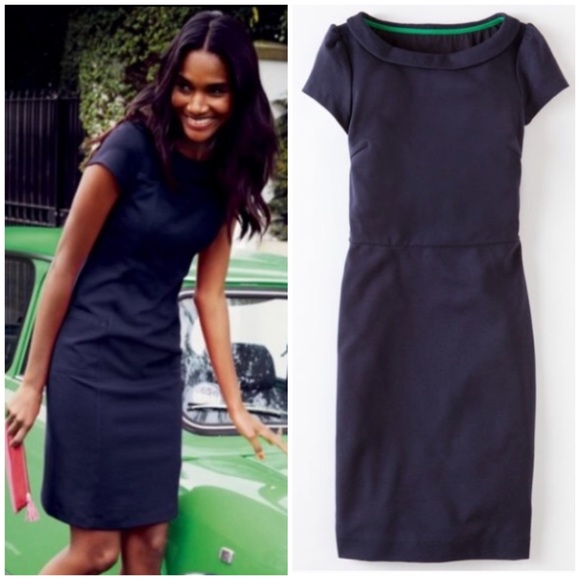 Boden Dresses & Skirts - Boden Audrey Ponte Midi Sheath Dress Blue Size 8